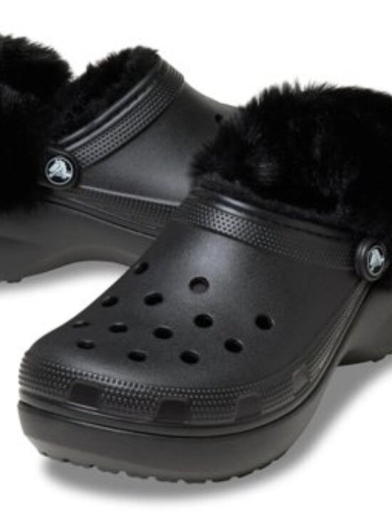 CROCS Shoes - Crocs Classic Fuzzy Lined Platform Clog - Women's